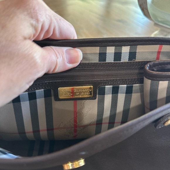 Burberrys brown leather handbag EUC with COA - Picture 5 of 16